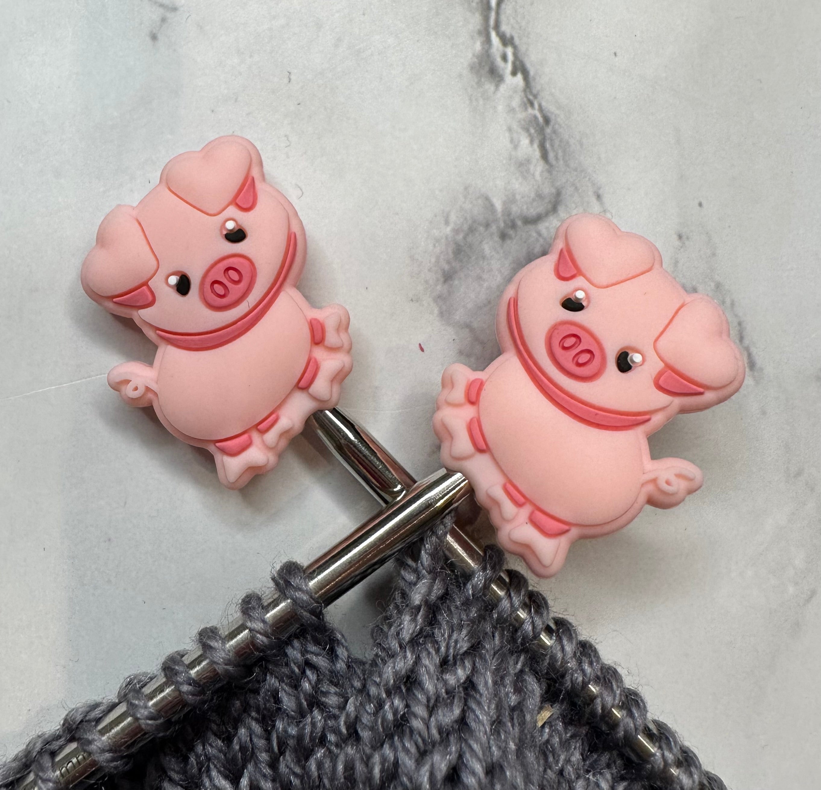 Pink Pigs Needle Stoppers